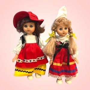 Vintage Dolls of Nations France and Mexico